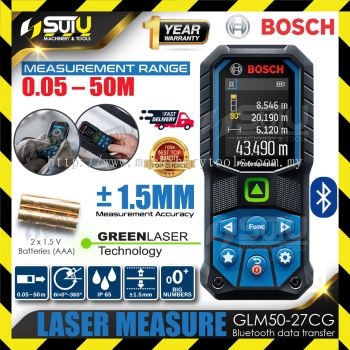 BOSCH GLM 50-27 CG / GLM 50-27CG / GLM50-27CG Laser Measure Machine (Green Laser Light)