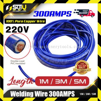 1M/3M/5M 300AMPS PVC Welding Cable / Wire (Blue)