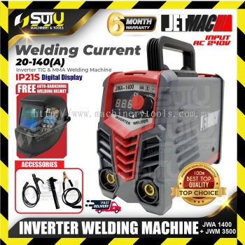 JETMAC JWA1400  / JWA1400 Inverter Welding Machine with Accessories + JWM3500 Welding Helmet (SET C)