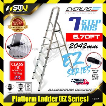 EVERLAS EZ07 7 Steps 2042MM EZ-Series Aluminum Platform Ladder