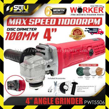 WORKER WK-PWT-5506 / PWT5506 4" Angle Grinder 900W 11000RPM