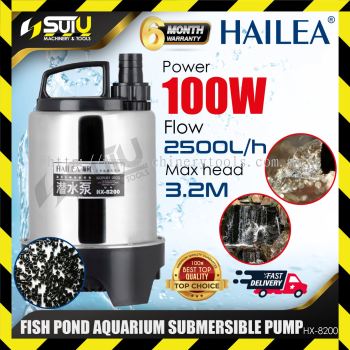 HAILEA HX-8200 / HX8200 Fish Pond Aquarium Submersible Pump 100W