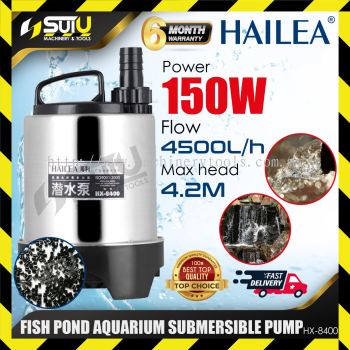 HAILEA HX-8400 / HX8400 Fish Pond Aquarium Submersible Pump 150W