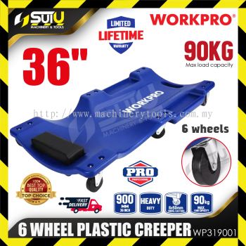 WORKPRO WP319001 36" 6 Wheels Plastic Creeper (Max Load : 90kg)