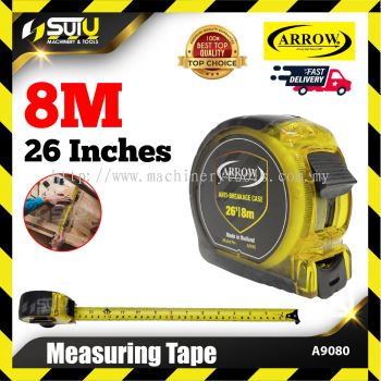 ARROW A9080 / A 9080 8M / 26" Measuring Tape with Anti-Breakage Case