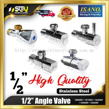 ISANO 1600AV / 1610AV / 1620AV / 1640AV / 1650AV 1/2" Stainless Steel Angle Valve
