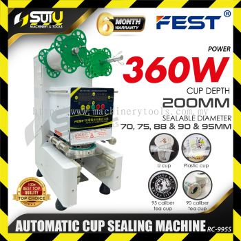 FEST RC-995S / RC955S Automatic Cup Sealing Machine / Cup Sealer 360W