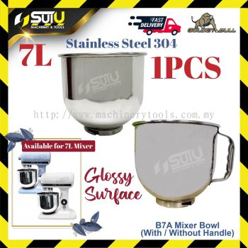 GOLDEN BULL B7A / B7-A 7L 1PCS Stainless Steel Mixing Bowl / Mixer Bowl