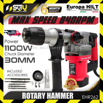 EUROPA HILT EHR262 30MM Electric Rotary Hammer 1100W 840RPM