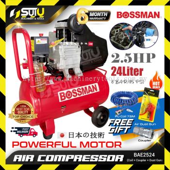 BOSSMAN BAE2524 24L 2.5HP Direct Driven Air Compressor 2850RPM