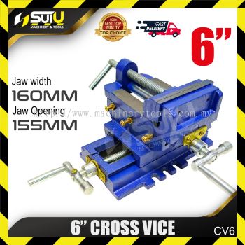 CV6 6" Cross Vice / Cross Drill Press Bench Vice