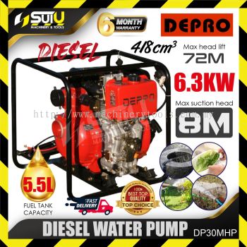 [HIGH PRESSURE TYPE] DEPRO DP30MHP 3" Diesel Water Pump / Pam Air 6.3kW 3600RPM