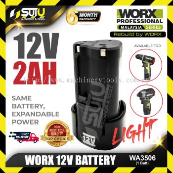 [100% ORIGINAL] WORX WA3506 12V Lithium Battery 2.0Ah (1 Batt / 2 Batt)