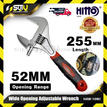 HITTO HAW-10WJ 10" / 255MM Wide Opening Adjustable Wrench