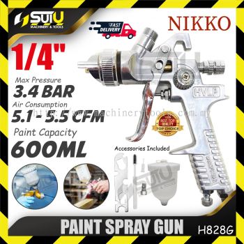 NIKKO H828G 600ML 1/4" Paint Spray Gun 3.4Bar