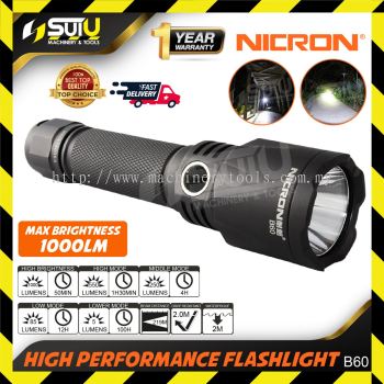 NICRON B60 High Performance Flashlight 1000LM