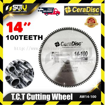 CERADISC AW14-100 14" 100 Teeth TCT Cutting Wheel for Aluminium