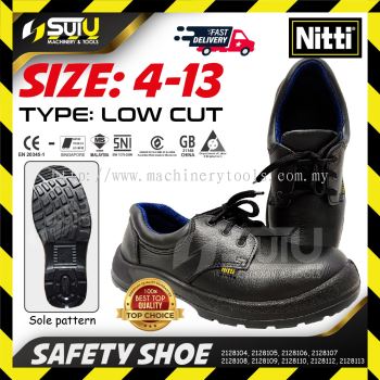 NITTI Lower Cut Safety Shoe Shock-absorption Slip-resistant Chemical-resistant 4-13/ 35-48