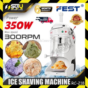 FEST RC-218 / RC218 Ice Shaving Machine / Ice Shaver Machine / Mesin Pencukur Ais 350W 300RPM