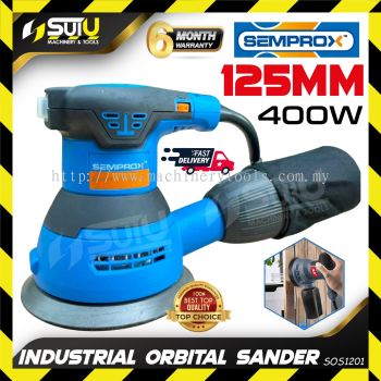 SEMPROX SOS1201 5" / 125MM Industrial Orbital Sander 400W 13500RPM