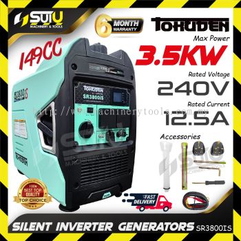 TOKUDEN SR3800IS 149CC Silent Inverter Generator / Penjana 3.5kW