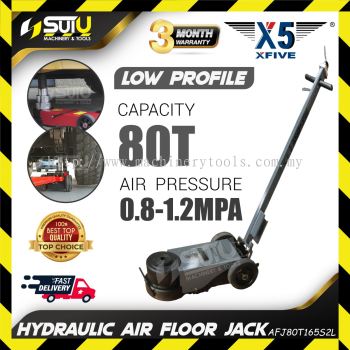 X5 / XFIVE AFJ80T165S2L / AFJ80T2L 80T / 80Ton / 80 Ton Low Profile Hydraulic Air Floor Jack