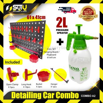 [COMBO A2] Detailing Car Combo (Hanging Board / Pegboard + ISANO ITS2000 2L Pressure Sprayer