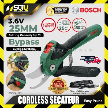 BOSCH EasyPrune 3.6V Cordless Secateur (06008B2140)