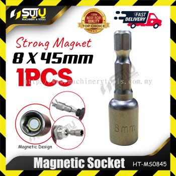 MS0845 1PCS 8 x 45MM Magnetic Socket / Soket Magnet for Drill