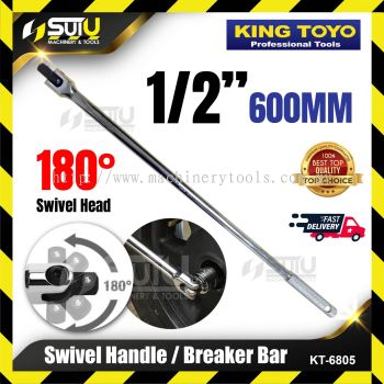 KING TOYO KT-6805 / KT6805 24" / 600MM 1/2" Swivel Handle / Breaker Bar