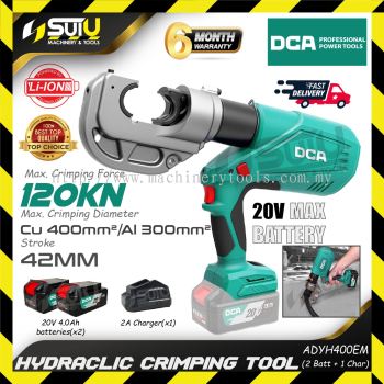 [SET]  DCA ADYH400 / ADYH400EM 20V Cordless Hydraulic Cable Crimping Tool / ʽ綯ѹǯ 120KN