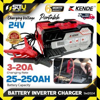 KENDE SM2024 24V Portable Automotive Battery Charger / Inverter Charger 3-20A
