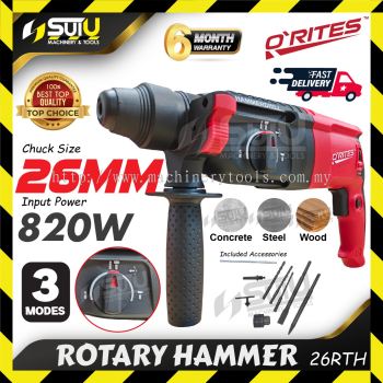 O'RITES / ORITES 26RTH 26MM 3 Modes Rotary Hammer 820W