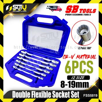 SB TOOLS FSS5819 6PCS Double Flexible Socket Set 8-19MM