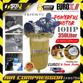 [Compressor only] EUROX GOLD EAW6750G / EAW-6750G 10HP 350L Air Compressor / Kompressor 7.5kW