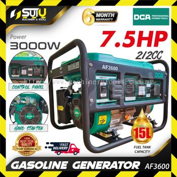 DCA AF3600 212CC 7.5HP Gasoline Generator / Penjana 3000W