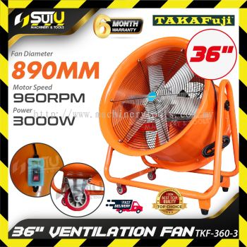 [WITHOUT HOSE] TAKAFUJI TKF-360-3 / TKF-360 / TKF360 36" / 890MM Ventilation Fan 3000W 960RPM