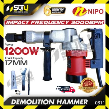 NIPO 0811 Electric Demolition Hammer 1200W 3000BPM