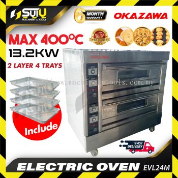 OKAZAWA EVL24M 2 Layer 4 Trays Heavy Duty Electric Oven 13.2kW