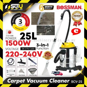 [NEW] BOSSMAN BCV-25 / BCV25 25L 3IN1 Carpet Vacuum Cleaner / Vakum 1500W