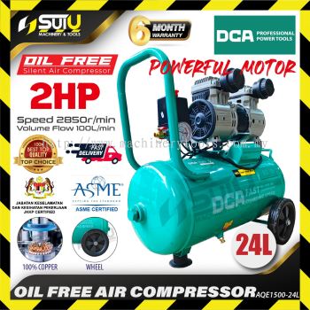 [COMPRESSOR ONLY] DCA AQE1500-24L /AQE150024L 24L Oilless/ Oil free Air Compressor / Kompressor 1.5kW