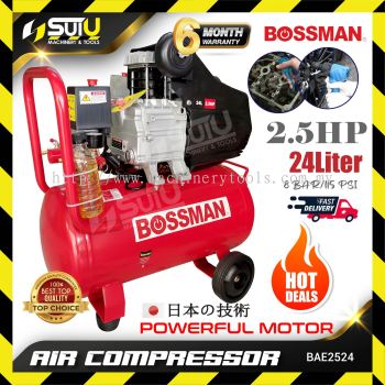 [COMPRESSOR ONLY] BOSSMAN BAE2524 24L 2.5HP Direct Driven Air Compressor 2850RPM 