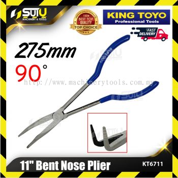 KING TOYO KT-6711 / KT 6711 / KT6711 11" / 275MM Bent Nose Plier (90掳 Bent Type)