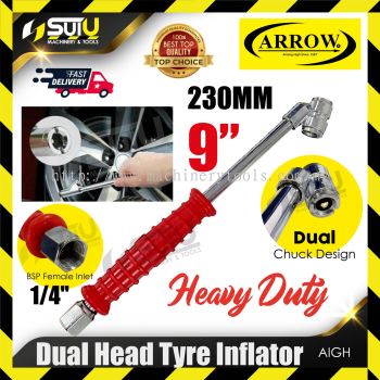 ARROW AIGH 9" / 230MM Dual Head Tyre Inflator