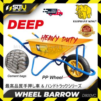 ELEPHANT KING D800VC Heavy Duty Wheel Barrow (Deep)