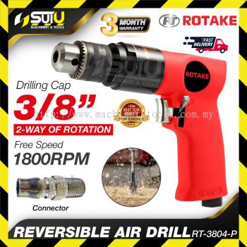 ROTAKE RT-3804P / RT-3804-P 3/8" Reversible Air Drill 1800RPM