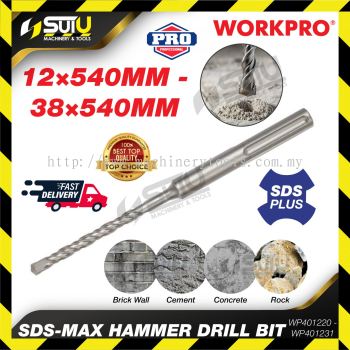 WORKPRO WP401220 / 21 / 22 / 23 / 24 / 25 / 26 / 27 / 28 / 29 / 30 / 31 12-38 x 540mm SDS-Max Hammer