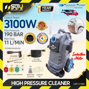 TSUNAMI PUMP HPC11190 130Bar Heavy Industrial High Pressure Cleaner / Washer / Waterjet 3100W