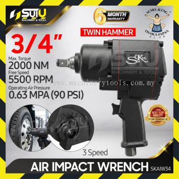 SUMO KING SKAIW34 3/4" Air Impact Wrench / Twin Hammer 2000NM