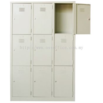 9 Compartments Steel Locker